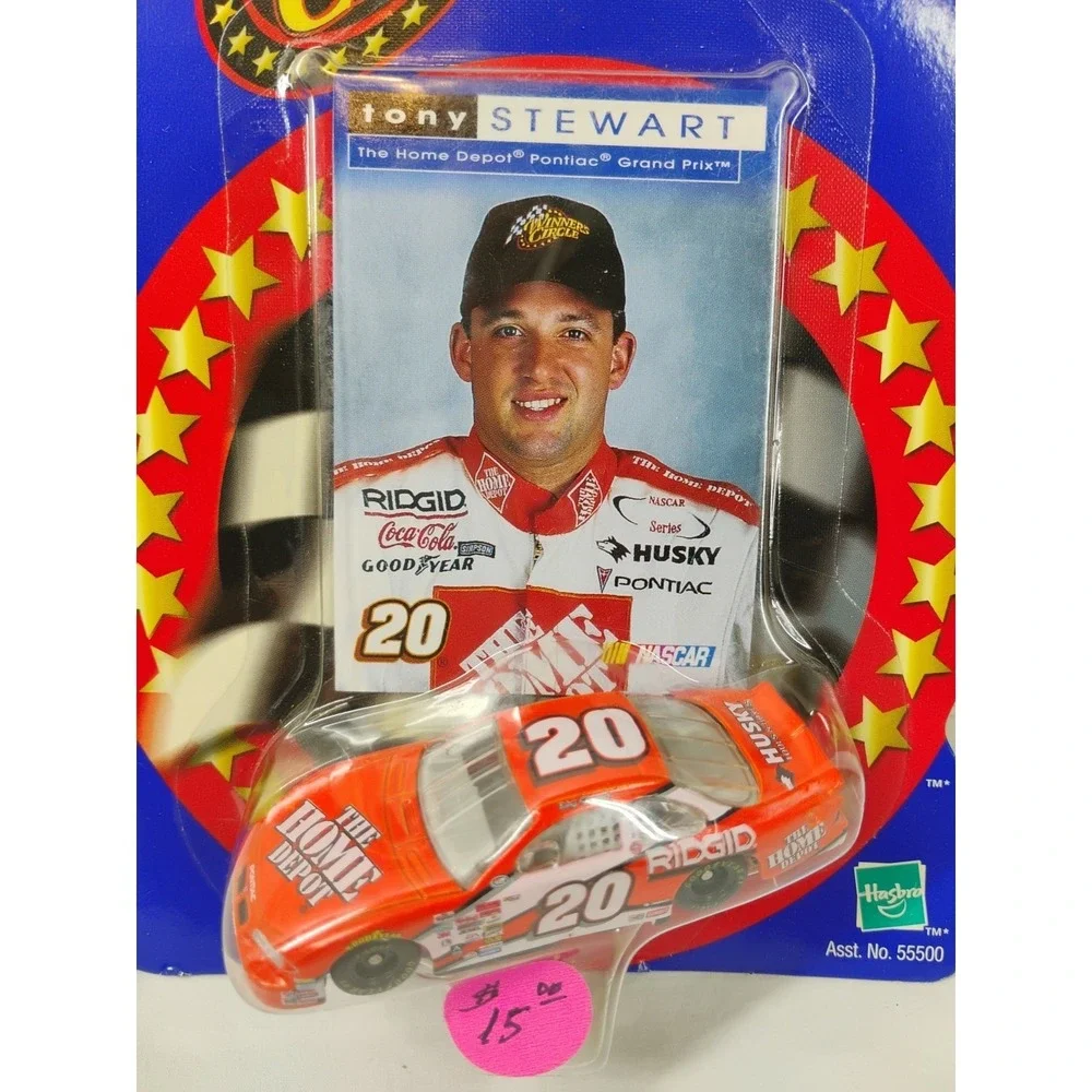 2000 Nascar #20 Tony Stewart,‎ Hasbro Winners Circle 1/64 Scale Car & Card